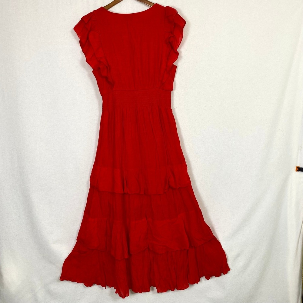 Anthropologie J Gee Sz Medium Maxi Dress Cottagecore Romantic Coquette Feminine - Picture 5 of 7